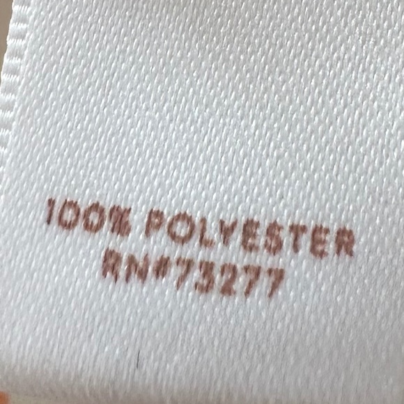 LC LAUREN CONRAD Top Flutter Sleeve Abstract Pleated Scoop Neck Peach X-Large - Picture 8 of 8